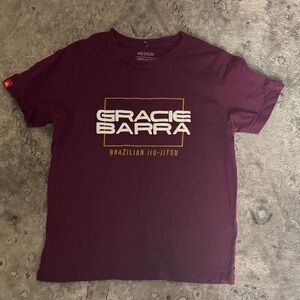 Gracie Barra Kids Maroon Jiu-Jitsu Tee